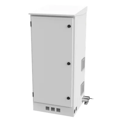Gabinete de piso exterior LINKEDPRO LP-FORTE-16U-BAT con rack de 16 U