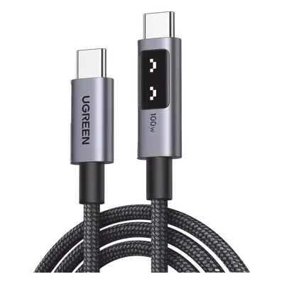 Cable USB-C a USB-C UGREEN 35501 de 100 W y nylon trenzado