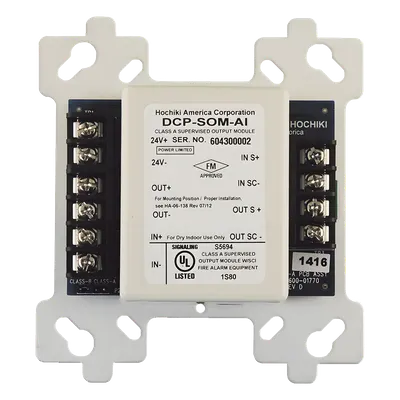 Módulo de Control HOCHIKI DCP-SOM-AI con Aislador de Cortocircuito y 2 A a 30 VDC