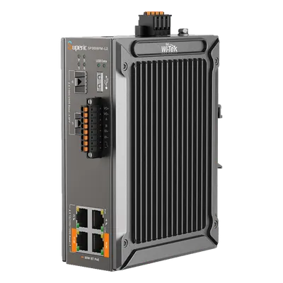 Switch industrial WI-TEK SP3006FM-L2 PoE con 2 puertos SFP