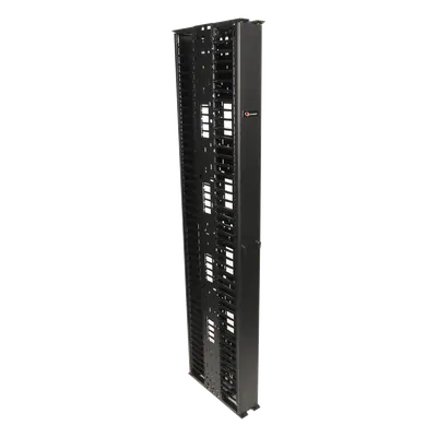 Organizador Vertical Doble / 45UR / Acero 16AWG / 10in (254 mm) / Alta Densidad / 5,616 Cables
