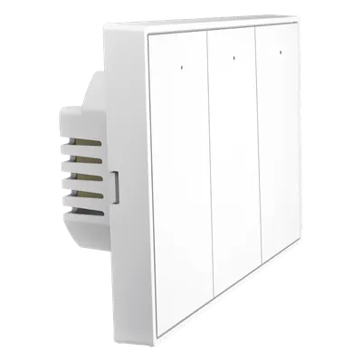 Interruptor táctil inalámbrico / ZigBee 3.0 / 3 zonas independientes / 100-250V / 0.2W standby