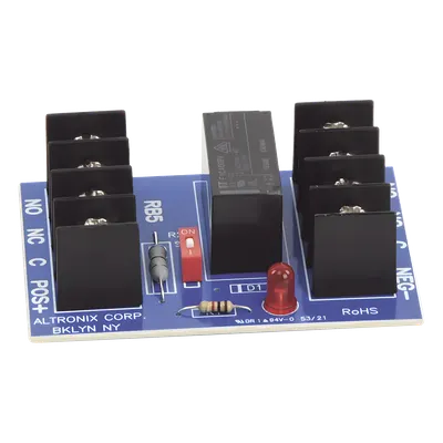 Relé de interfaz Altronix RB5 DPDT con entrada de 6 o 12 VDC