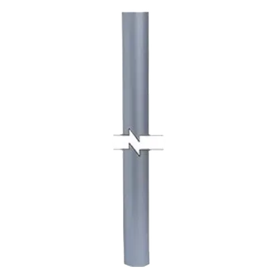 Mástil / 6 m (19.7 ft) / 2" diámetro / Acero inoxidable 304 / Calibre 18 estructural