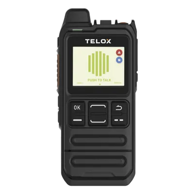 Radio PoC LTE TELOX MT100 de bolsillo con audio de 3 W y doble SIM