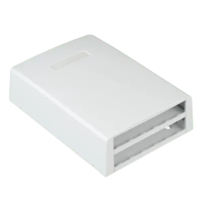 Caja de montaje para fibra Panduit CBXF12WH-AY de 12 puertos