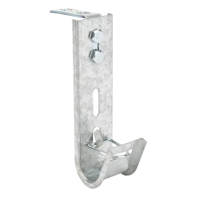Soporte J-Hook para Cableado Estructurado / Capacidad 7 Cables Cat6 / Acero al Carbón / Montaje Pared y Techo / Interior