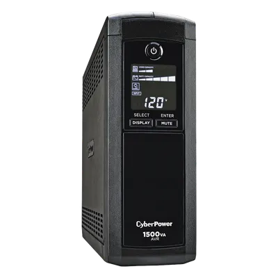 UPS de 1500 VA/900 W, Topología Línea Interactiva, Entrada 120 Vca NEMA 5-15P, Tipo Mini Torre, Con 12 Tomas NEMA 5-15R