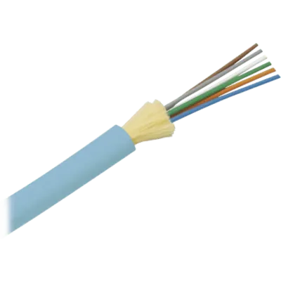 Cable de Fibra Óptica de 24 hilos, Multimodo OM4 50/125 Optimizada, Interior, Tight Buffer 900um, No Conductiva (Dieléctrica), OFNR (Riser), Precio Por Metro
