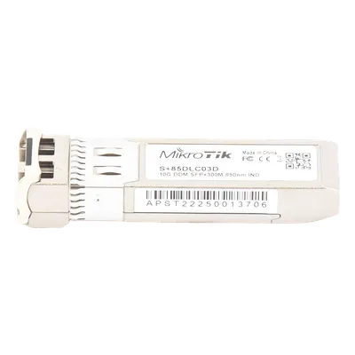 Transceptor SFP+ / 10G / LC Dúplex / Fibra Multimodo / 300 m (984 pies) / 850 nm
