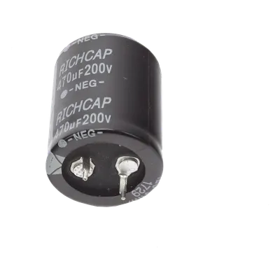 Capacitor de aluminio EPCOM POWERLINE CAD-4706JMS-001 de 470 μF y 200 V