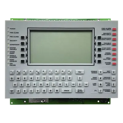 Anunciador de Control de Red NOTIFIER NCA-2-SP con Pantalla LCD y Teclado QWERTY