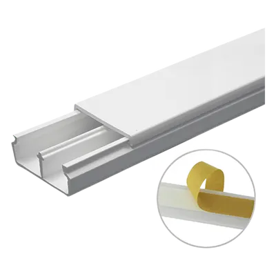 Canaleta PVC / 35 x 17 mm / 6 ft (1.83 m) / Autoextinguible / Resistente UV / NOM-001-SEDE-2005