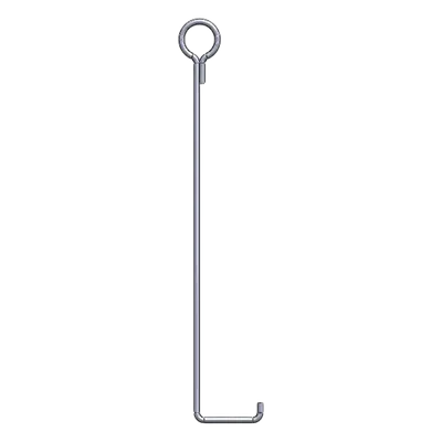 Ancla de Retenida para Torre / Altura 45 m (147.6 ft) / Tipo Piso / Varilla 3/4" ASTM A36 / Galvanizado por Inmersión en Caliente / Longitud 150 cm (59.1 in)