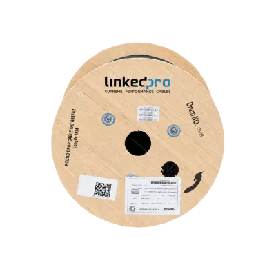 Cable de Fibra Óptica Drop / Monomodo G.657A2 / 1 Hilo / 3 mm / 1 km / LSZH / Aéreo y Ducto