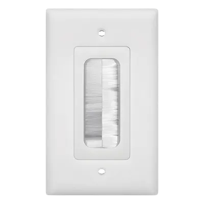 Placa de pared LINKEDPRO LP-FP-BRUSH tipo cepillo de 1 puerto