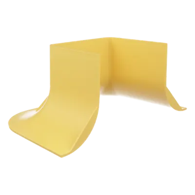 Accesorio para Control de Radio de Curvatura / Canaleta 4x4 / Radio 50.8 mm (2 in) / ABS / Color Amarillo