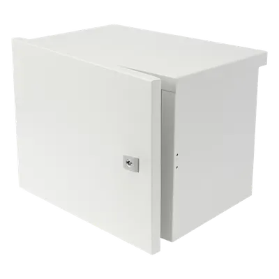 Gabinete para instalación de 2 Baterías PL4012, Fabricado en Lámina Galvanizada, Opción para montar en poste (No incluido)