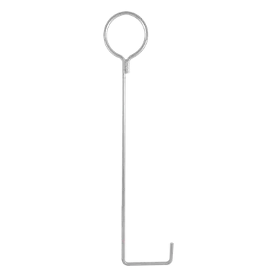 Ancla de Piso para Retenida / Varilla 1/2' / Longitud 92 cm (36') / Torre 30 m (98.4 ft) / Argolla 13.6 cm (5.3') / Galvanizado Electrolítico