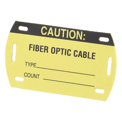 Etiquetas autolaminadas para fibra óptica PANDUIT PST-FO, negro y amarillo
