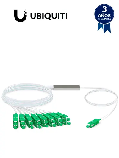 UBIQUITI UF-SPLITTER-16 - Divisor de fibra óptica con 16 salidas, compatible con dispositivos UF-OLT y UF-OLT-4.
