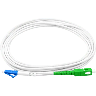Jumper de Fibra Óptica / Monomodo Simplex / LC/UPC-SC/APC / 3 m (9.8 ft) / G.657A2 / Cable 3.0 mm