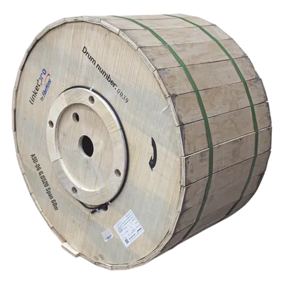 Carrete de 4 km de Fibra Óptica Aérea Mini ADSS (ASU) G.652D, Monomodo de 8 Hilos, Exterior, Span 60, Loose Tube, Preformado Compatible: LP-RP0406