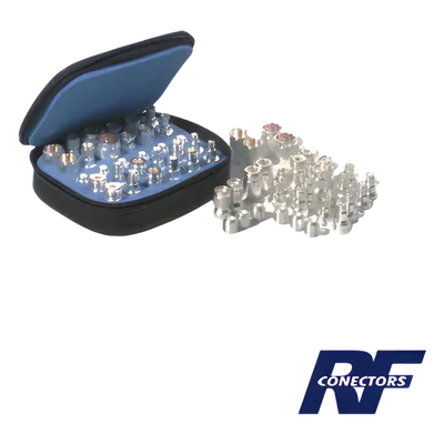 Kit de Adaptadores / 30 Piezas UNIDAPT / WiFi y Redes Inalámbricas / N BNC TNC SMA RP-SMA MMCX / Estuche con Espuma
