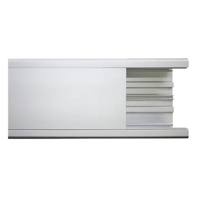 Canaleta de aluminio / 99 x 72 mm / 3 m (9.84 ft) / Área 6,334 mm² / -20°C a 120°C