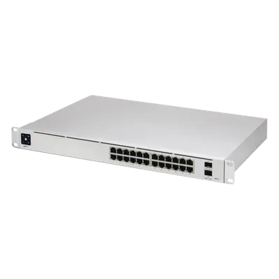 Switch Ubiquiti USW-Pro-24 con 24 puertos Gigabit y enlaces SFP+