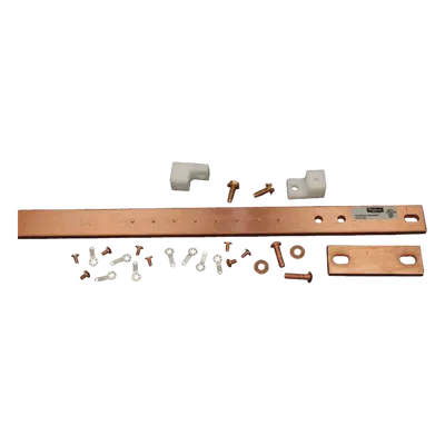 Barra de Tierra Física para Rack 19" (482.6 mm) / 1 UR / Aleación de Cobre 110 Esta