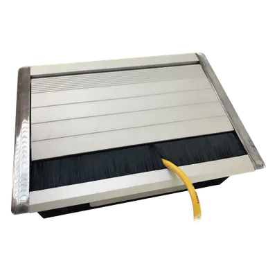 Caja universal vacía de 1 módulo para instalación en escritorio (voz, datos, vídeo, contactos eléctricos), (No incluye accesorios)