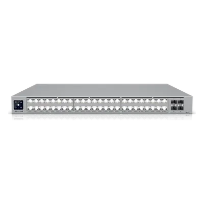 Switch PoE Capa 3 / 48 Puertos PoE+++ / 32 × 10 GbE + 16 × 2.5 GbE / 4 × SFP28 25 G / 1080 W / 920 Gbps Switching / 1U Rack