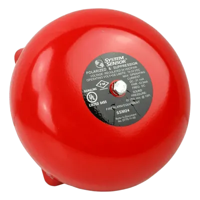 Campana de Notificación SYSTEM SENSOR SSM2410 81 dB 24 VCD para Alarma de Incendio