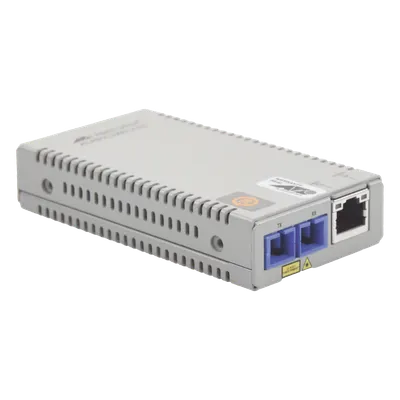 Convertidor de medios Gigabit Ethernet a fibra óptica, conector SC, monomodo (SMF), versión TAA (Trade Agreement Act), 10 Km