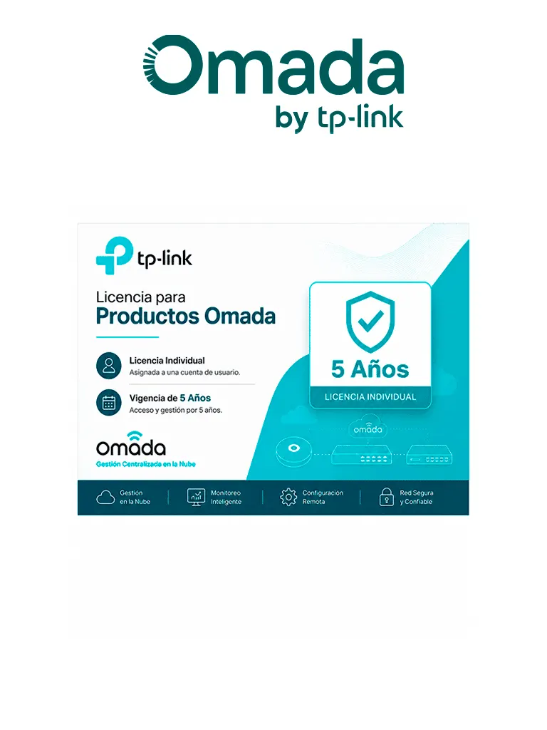 TP-LINK 9203500071 - Licencia para Productos Omada/ Licencia Individual/ Vigencia de 5 Años