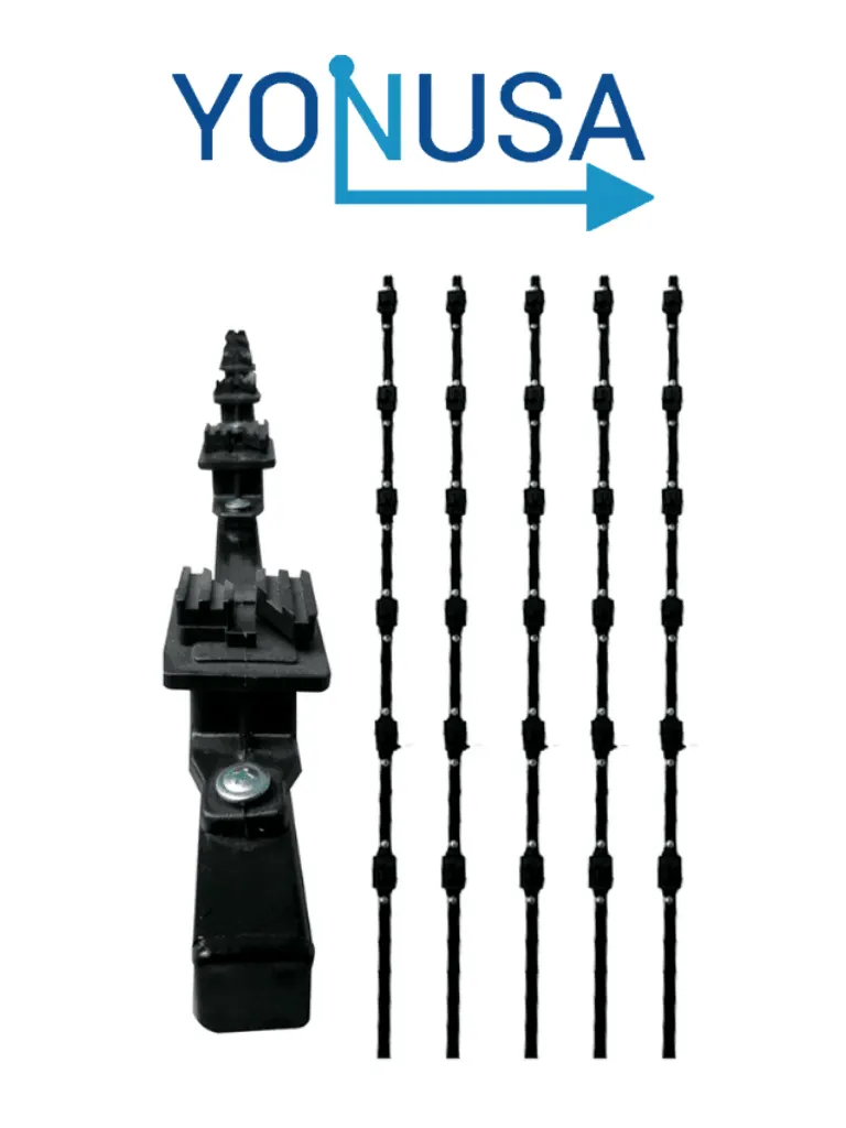 Kit de postes para cerco eléctrico YONUSA K156L, 1.20 m y 6 líneas
