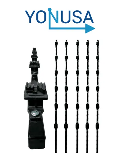 Kit de postes para cerco eléctrico YONUSA K156L, 1.20 m y 6 líneas
