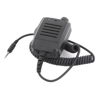 Micrófono-Bocina de Solapa / Conector Jack 3.5 mm / Diseño Compacto / Radiocomunicación Discreta / Ambientes Ruidosos