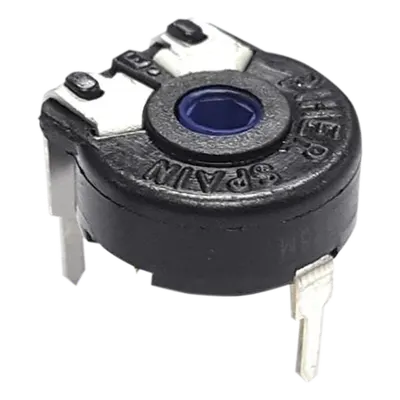 Potenciómetro de Carbón / 50 kΩ / 0.15 W / 10 mm / Montaje Horizontal / Ajuste Vertical / IP54