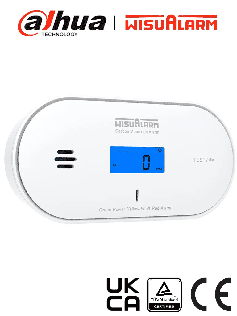 Detector de Monóxido de Carbono DAHUA DHI-HY-GC30A - Seguridad y Confort en tu Hogar