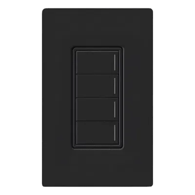 Botonera Híbrida con Dimmer Integrado / 4 Botones / 3 Escenas / Retroiluminación Personalizable / 120 V / RadioRA 3