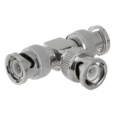 Adaptador coaxial EPCOM TITANIUM TT-RG-14 BNC tipo T de 75 ohm
