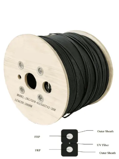 Fibra óptica Drop OEM G.657A2 de 1 hilo para interior y exterior