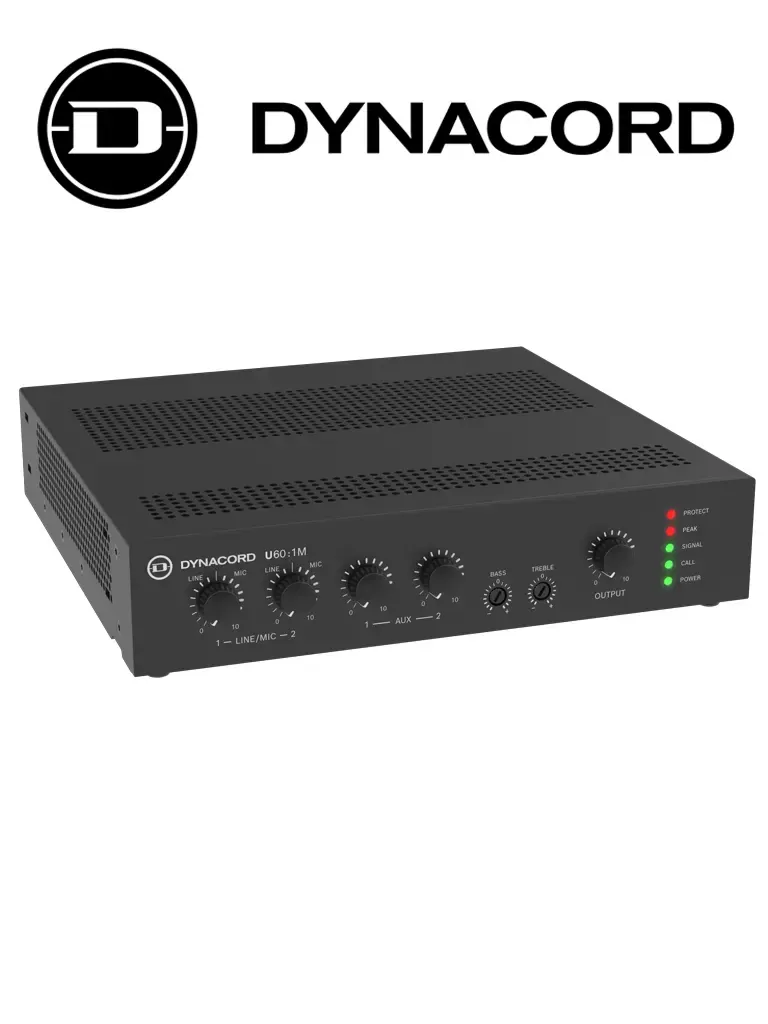 Amplificador mezclador BOSCH U60:1M-US de 60 W para audio