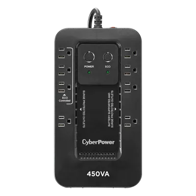 UPS CyberPower EC450G de 450 VA con ocho tomas y modo ECO