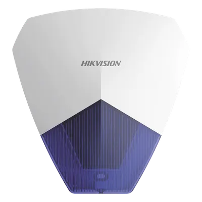 Sirena estrobo cableada Hikvision DS-PS1-B de 105 dB con LED azul