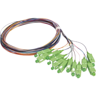 Pigtail de Fibra Óptica / 12 Piezas / SC/APC / Monomodo G.657A2 / 2 m (6.6 ft) / 0.9 mm