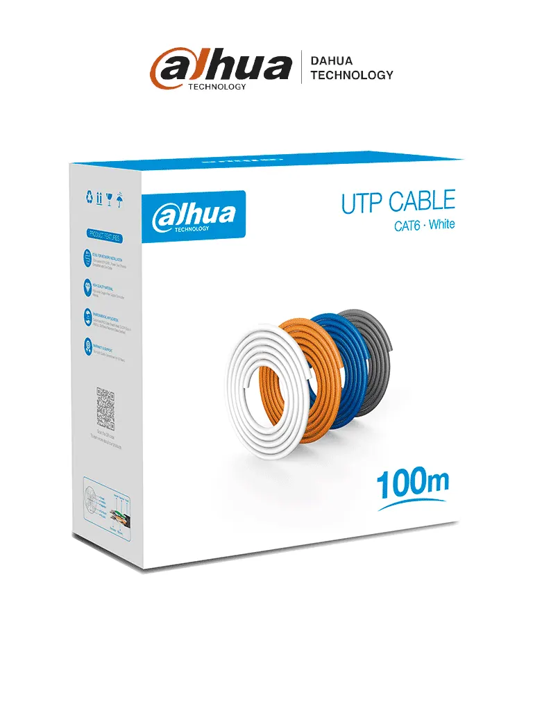 Cable UTP Cat6 Dahua PFM920I-6UN-C-100 de 100 metros