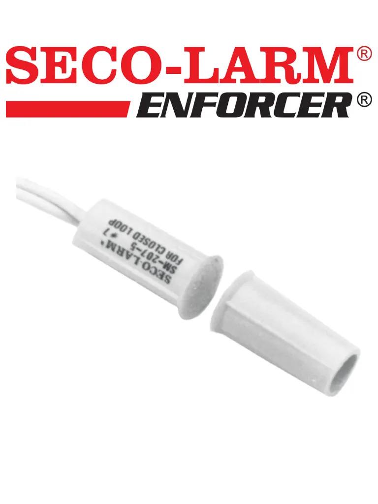 Contacto magnético empotrable SECO-LARM SM-207-5Q/W blanco